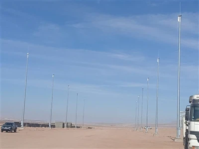 Jordan——Projecte d'il·luminació de pal alt de 18M 600W